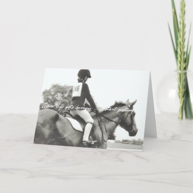 LIFE ÄR BUMPY Greeting Card Tack Kort (Framsida)