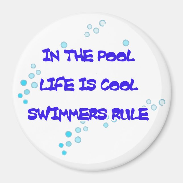 Life är Coola Round Magnet (Framsidan)