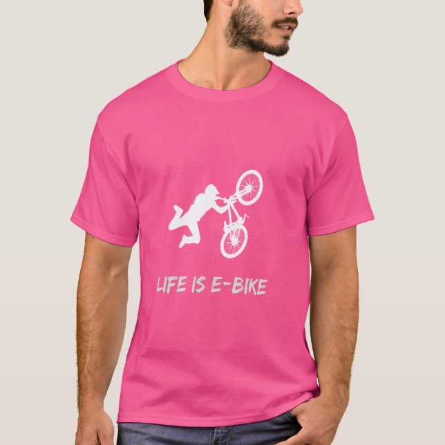 Life är E-cycle Tees Electric Cysport Funny T Shirt (Framsida)