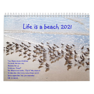 Life är en Beach Calandar 2020 Kalender