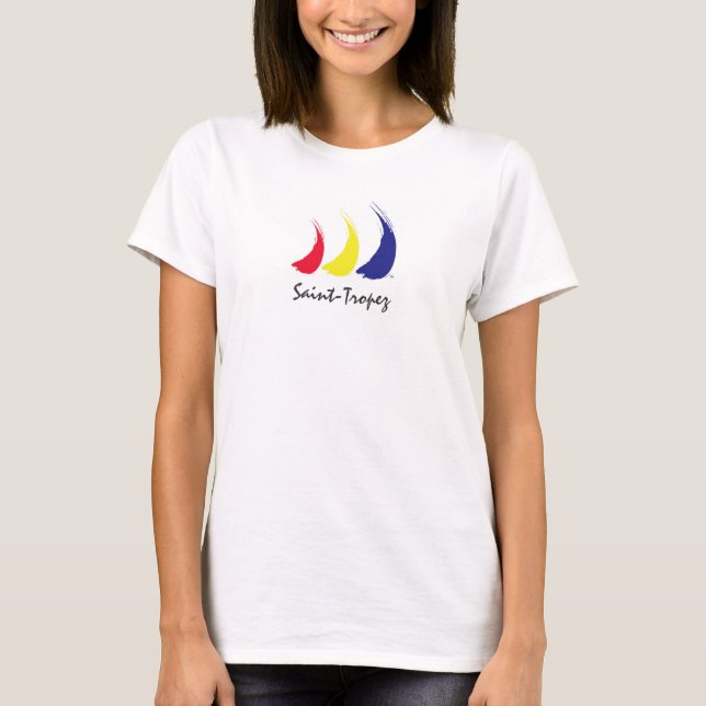 Life är en Breeze®_Paint-the-Vind_Saint-Tropez Tee Shirt (Framsida)