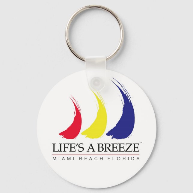 Life är en nyckelkedja för Breeze_Miami Beach Nyckelring (Framsida)