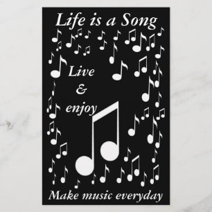 Life är en Sång_Stationery Brevpapper
