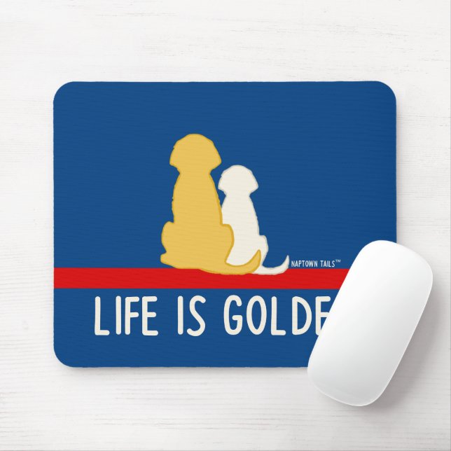 Life är Golden Mouse Pad Musmatta (Med mus)