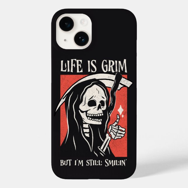 Life är Grim Funny Grim Reaper Funny Sarcastic Pun (Baksida)