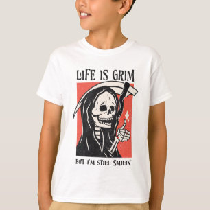 Life är Grim Funny Grim Reaper Funny Sarcastic Pun T Shirt