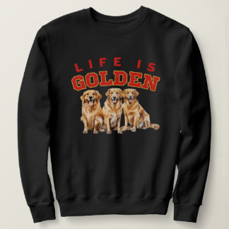 Life är guldfärgad Hund älskare Golden Retriever P T Shirt