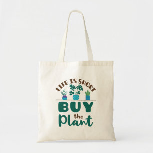 Life är Kort Köp anläggningen Houseplant Älska Tygkasse