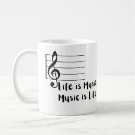 Life är Music, Music är Life Kaffemugg