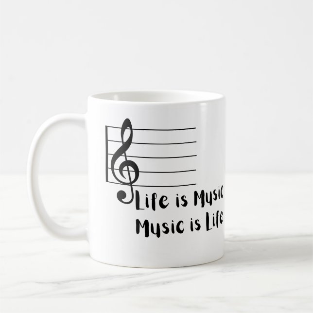 Life är Music, Music är Life Kaffemugg (Vänster)