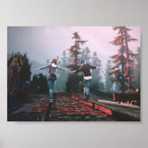 Life är Strange Railroad Track Poster