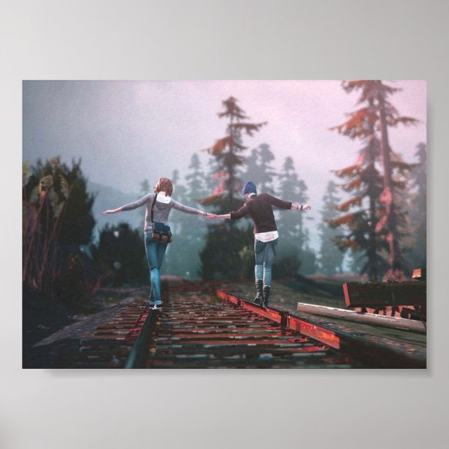 Life är Strange Railroad Track Poster (Framsidan)