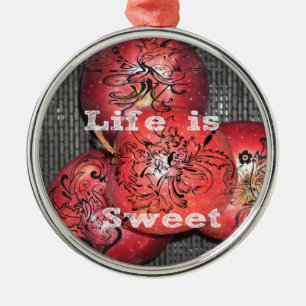 Life är Sweet Julgransprydnad Metall
