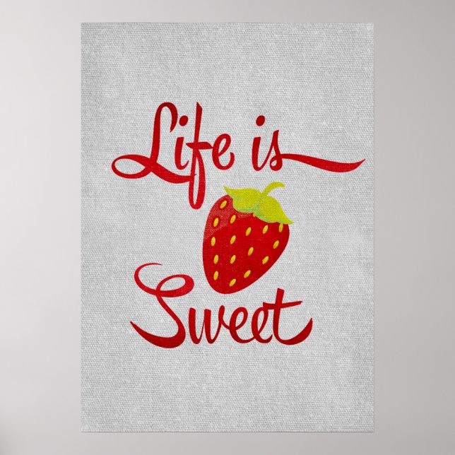 Life är Sweet Strawberry Poster (Framsidan)