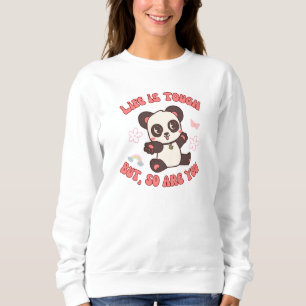 Life är Tuff Cute Retro Panda T Shirt