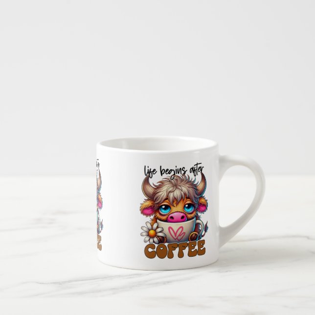 Life Begins After Coffee  Espressomugg (Höger)
