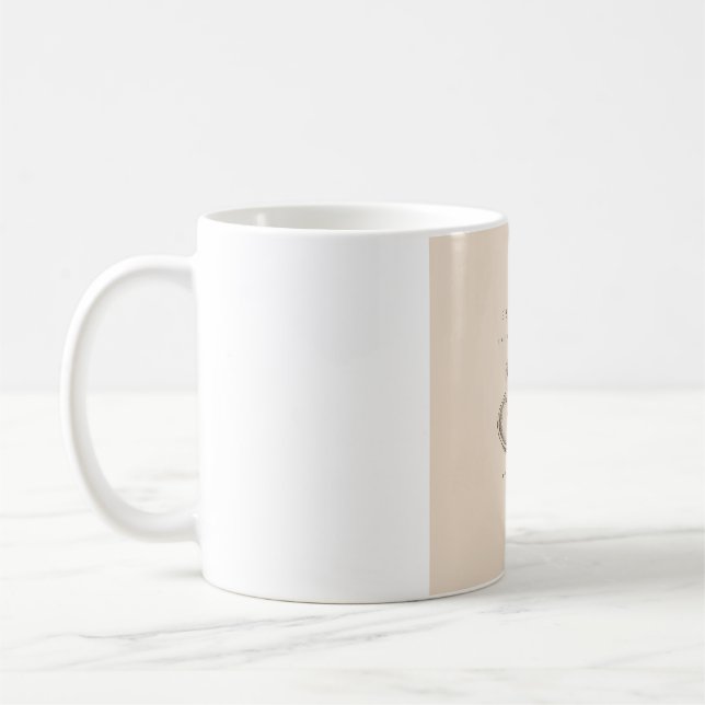 Life Begins After Espresso | Vintage Coffee Lover  Kaffemugg (Vänster)
