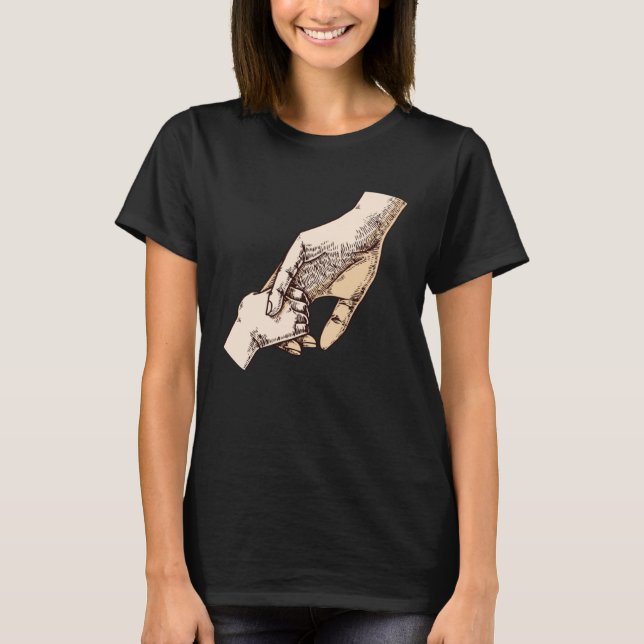 Life Begins And Love Never Ends Parents Family T Shirt (Framsida)