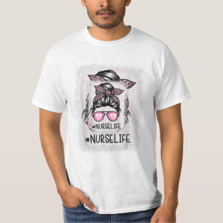 Life Bleached Rosa Leopard T Shirt