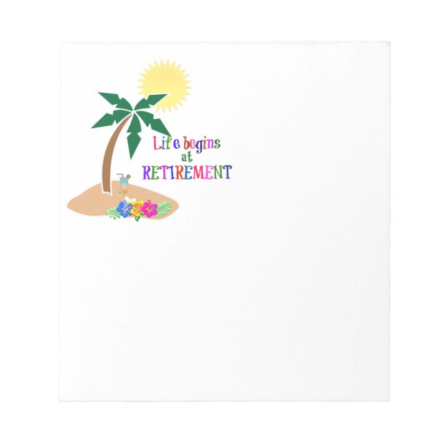 Life börjar i Pension Anteckningsblock (Framsida)