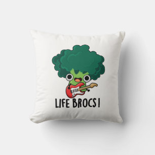 Life Brocs Funny Veggie Broccoli Pun Kudde