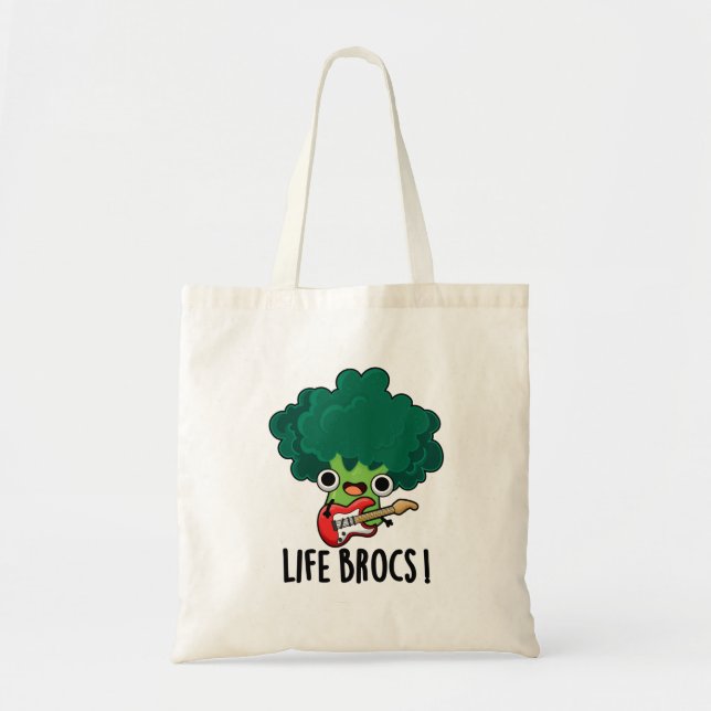 Life Brocs Funny Veggie Broccoli Pun Tygkasse (Framsidan)