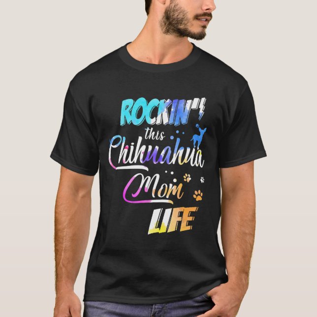 Life Chihuahua Mamma Morkie Hundägare T Shirt (Framsida)