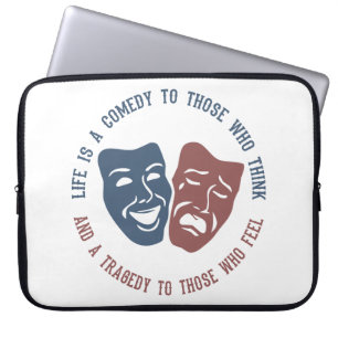 Life-citat laptop sleeve