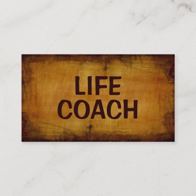Life Coach Antik Affärskort Visitkort (Framsida)