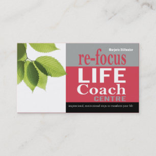Life Coach Center - personliga mål Motivations Visitkort
