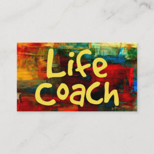 Life Coach i Paint-Affärskortet Visitkort