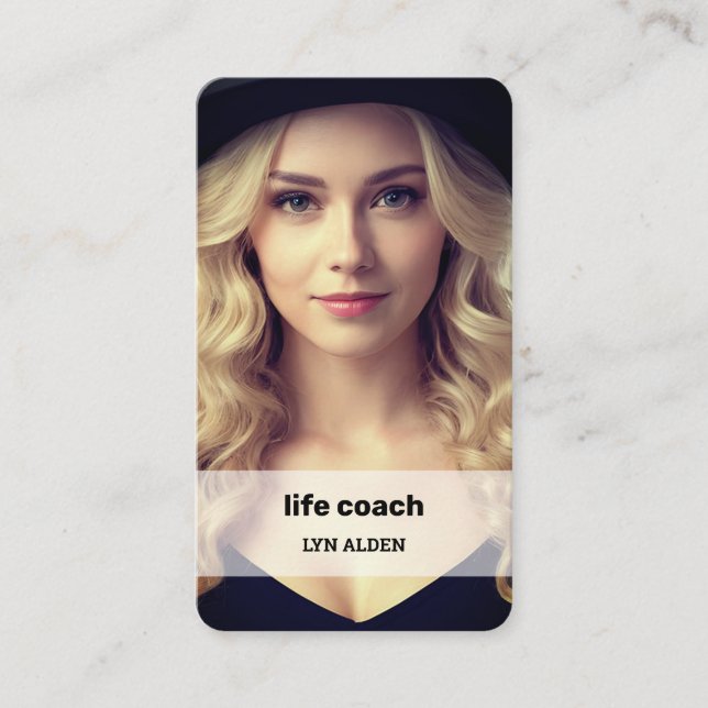 🌈 Life Coach Instagram QR Visitkort (Framsida)