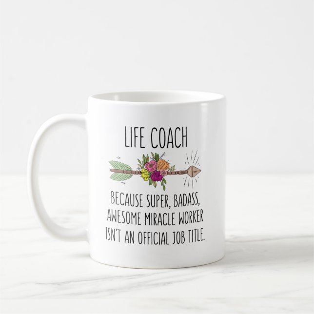 Life Coach Mentor Gift Idea Kaffemugg (Vänster)