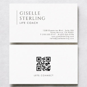 Life Coach Modern Professional QR-kod Visitkort