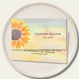 Life Coach QR-kod Vattenfärg Visitkort