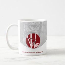 Life Coach Red & Grått Marknadsföringsprodukt Kaffemugg