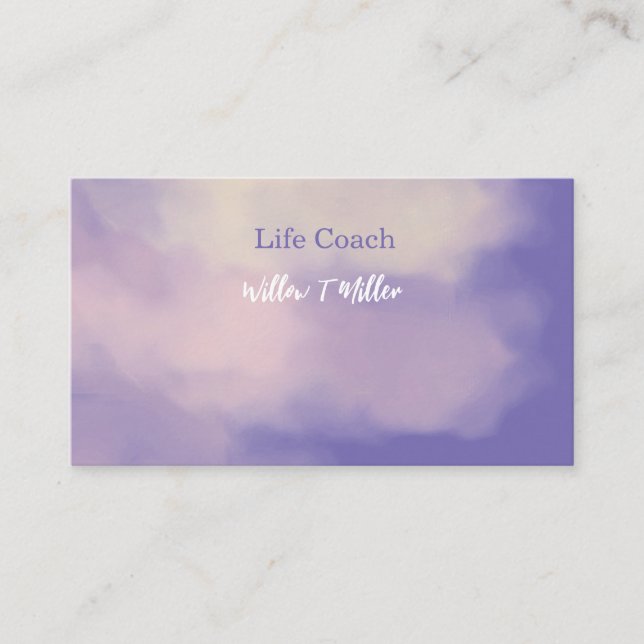 Life Coach, Reiki, Healer, Yoga, Affärskort Visitkort (Framsida)