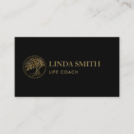 Life Coach Therapist Spa Hälsa Cosmetics Träd B Visitkort