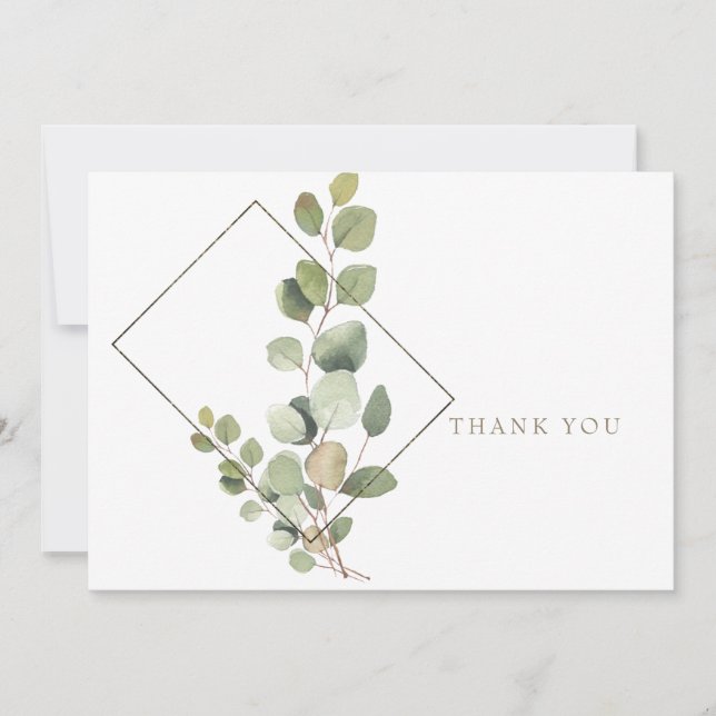 Life Firad Foliage White Funeral Tack Kort (Framsida)