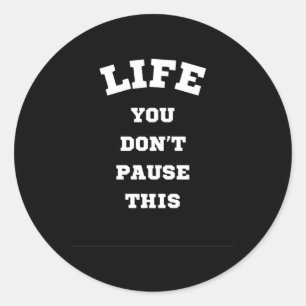 Life Game Sticker Runt Klistermärke