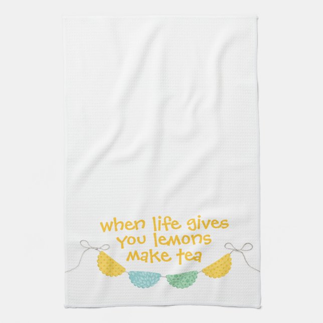 Life Ge Lemons for Tea Kitchen Tea Towel Kökshandduk (Vertikal)