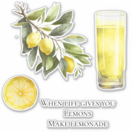 Life Ge You Lemons Citote Lemonade Klistermärken