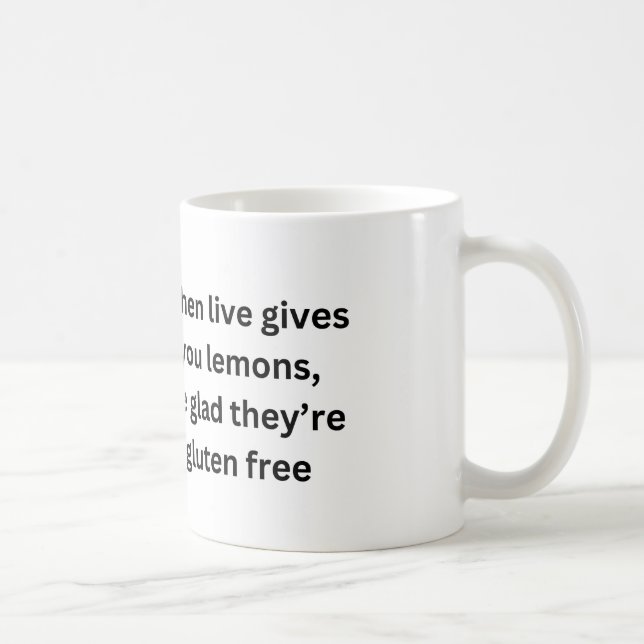 Life Ge You Lemons - Gluten Free Mugg (Höger)