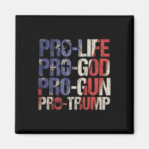 Life God Gun Trump Usa omval Donald Trump 2020 Magnet