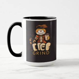 Life Grind Coffee Cute Tiger - Coffee Mug Mugg