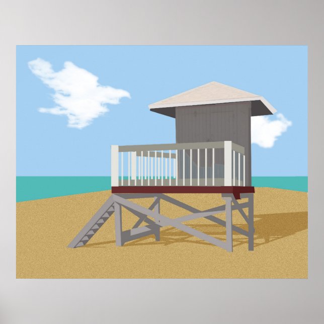 Life Guard Shack Poster (Framsidan)