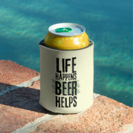 Life händer Beer Helps Funny Beer Kan kylare