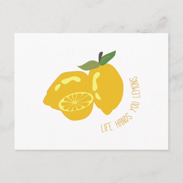 Life Händer Lemons Vykort (Framsida)