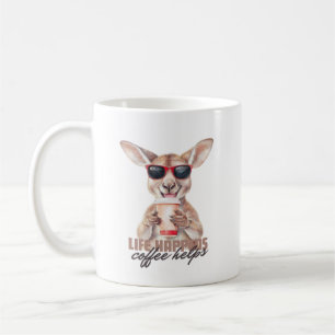 Life Happens Coffee Helps, Aussie Stil Mugg