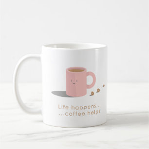 Life Happens Kaffe Hjälps Kaffemugg